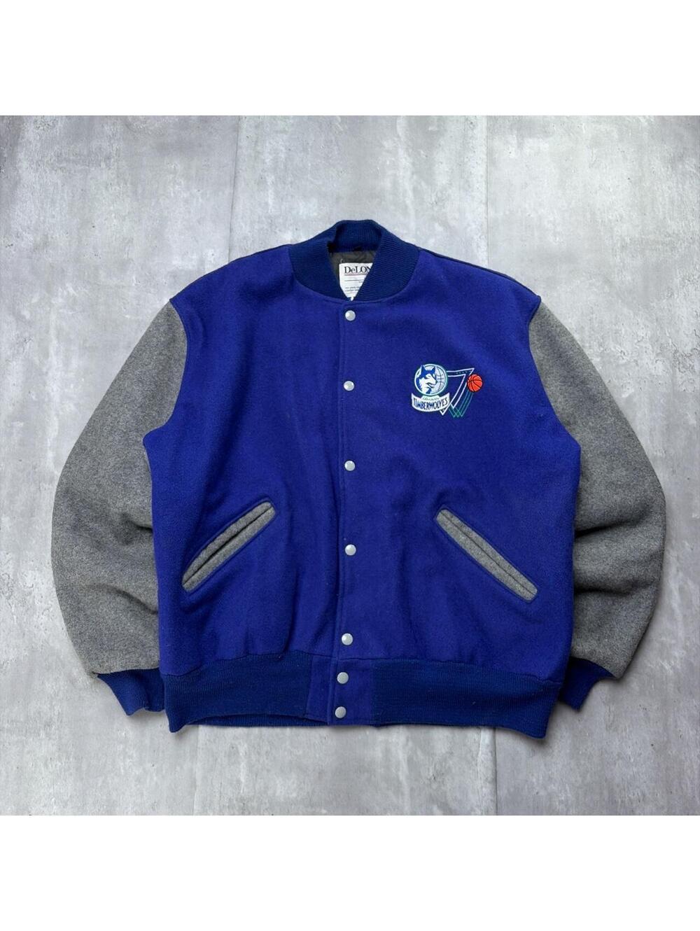 Vintage 1993 Minnesota Timberwolves DeLong NBA Wool Jacket